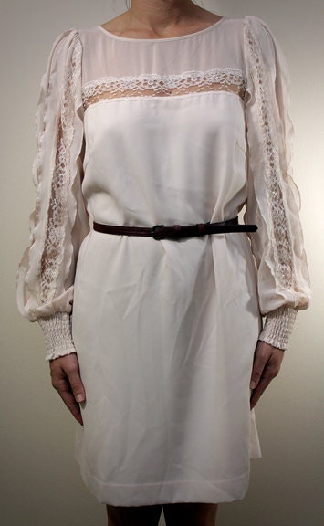Vintage 70's Inspired Lace  Dress Size M/L