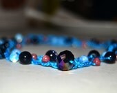 Caribbean Breeze Crocheted 2x Wrap Necklace or 5x Wrap Bracelet