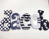Set of 4 LARGE wood letters customized for your decor Home Decor Gift. Upper and lower case available.