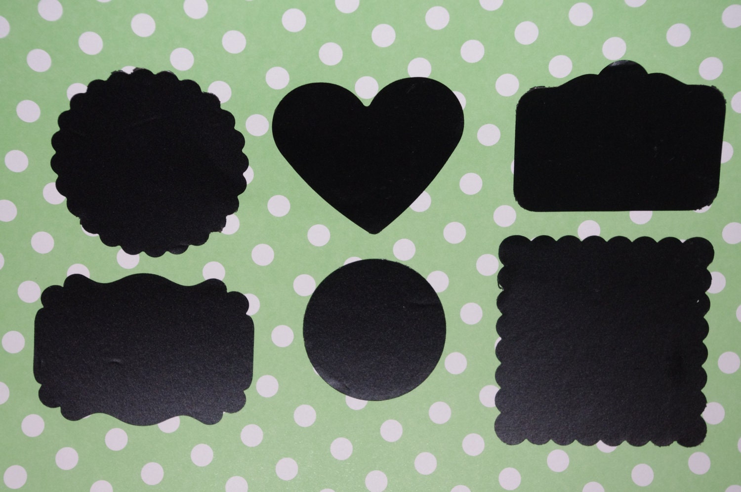 CHALKBOARD LABELS---Organize Your Home- Weddings/Parties -Assorted Shapes-30 ct Il_170x135