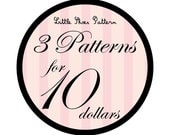 Great Deal - Buy 3 PDF Baby Shoes Pattens for 10 Dollars