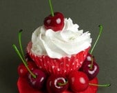Cherries Cupcake Fascinator