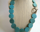 Singletini Foxy Roxy II - Turquoise Single Strand Necklace