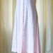 1930's Dress // Pink Eyelet Fabric with Lace Cape Sleeve Dress