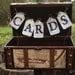Wedding Card Box - Vintage Travel Style- Larger Trunk Style -World Map Design
