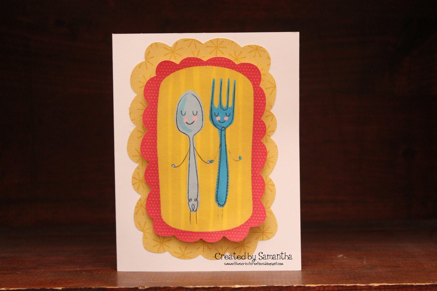 Happy Anniversary - Spoon and Fork card