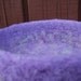 felted wool treasure bowl violet mix container
