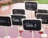 4 Wedding Chalkboard Table Stands & 1 Chalk Marker for Weddings Candy Bar Food Buffet Chalkboards Rustic Place Settings Chalk Label