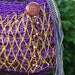Bag: Purple with Yellow Weave and Cloth Strap
