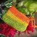 Wristlet: Green, Yellow Orange Stripes from Colombia