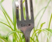 Plant Marker - Garden Marker - Vintage & Antique Silverware -  Custom - Fork