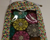 Mulit Color Medallions -Easy Find REVERSIBLE Car Storage Bag