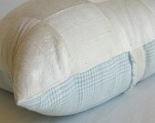 50% OFF Vanilla Sky Silk Patchwork 17"x17"  Pillow Cover