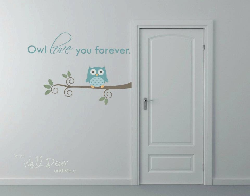 Owl Love You Forever Vinyl Wall Decal