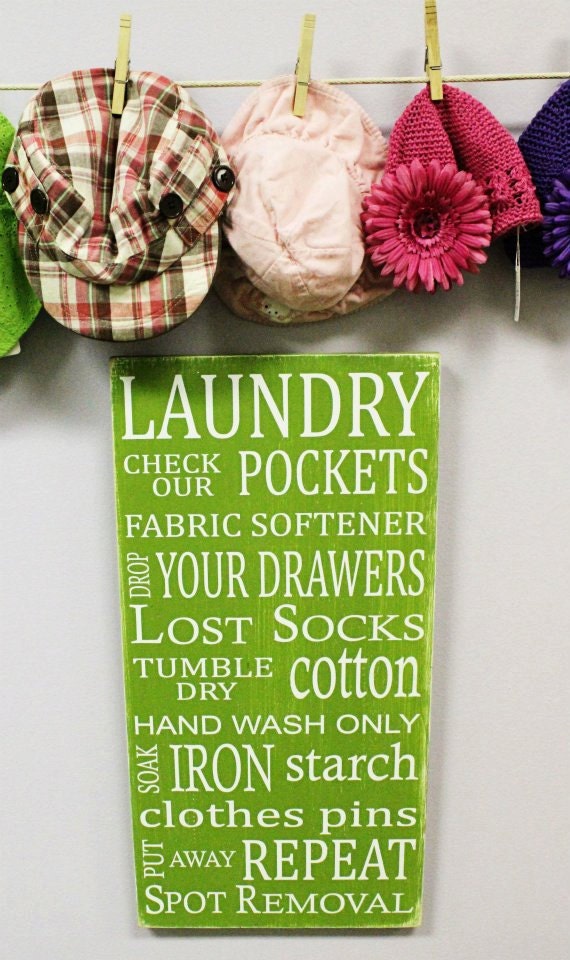 Laundry Room Vinyl Subway Art Board- COLOR LIME