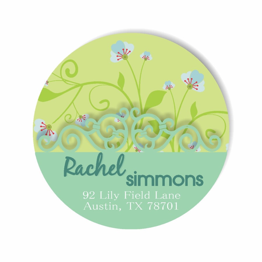 Personalized Address Labels Stickers / Forget Me Nots