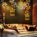Vinyl wall decal wall sticker  tree decals wall murals art-lovely birds case and tree vines