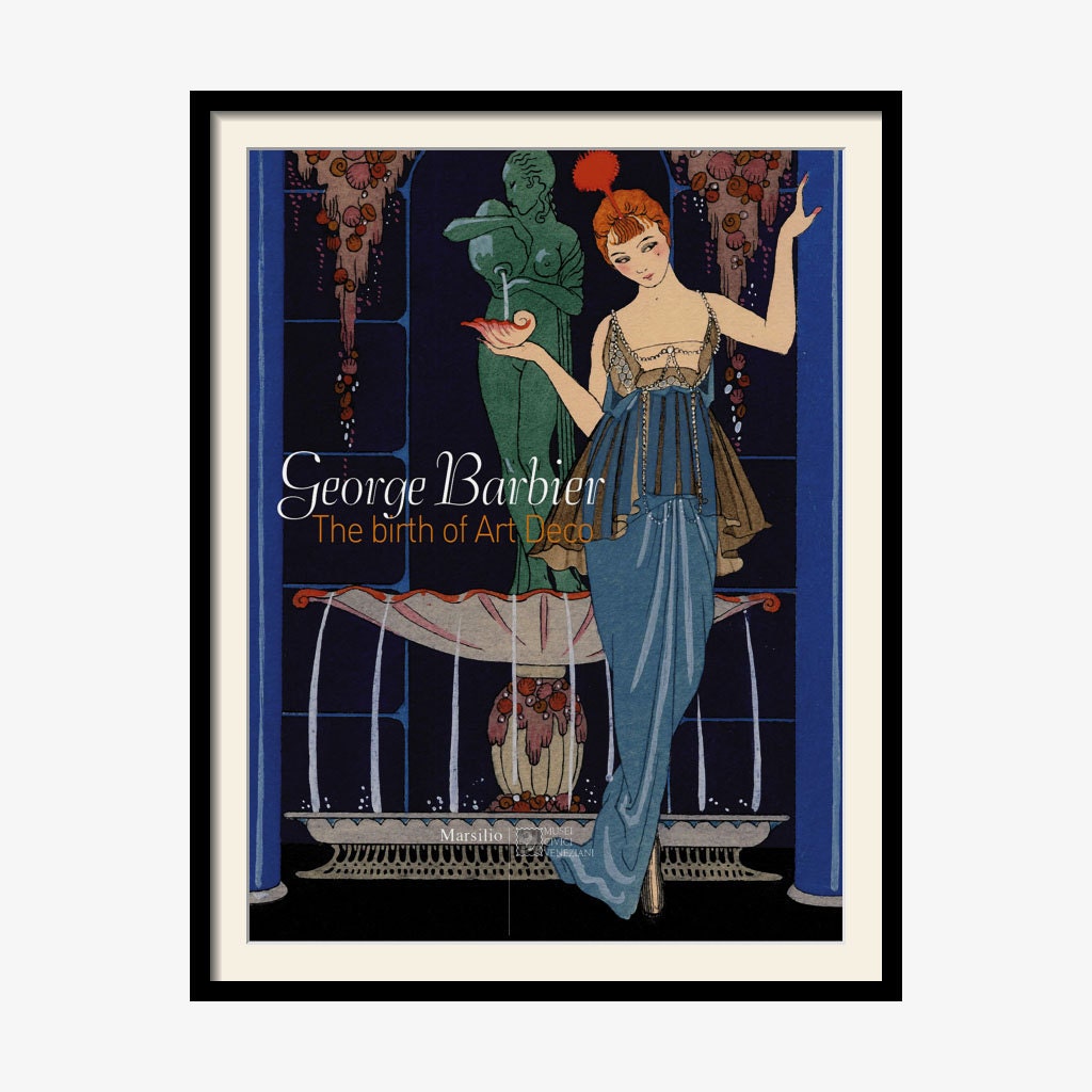 Poster for exhibition "Birth of art deco" illustration by Georges Barbier 12"x16"