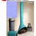 Mid Century Aqua Enamel Freestanding Fireplace