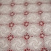 Antique IRISH CROCHET BEDSPREAD - Pinwheel Design - Hand-tied Fringe Border