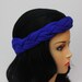 Eco Friendly Cobalt Blue Braid Headband Braided Yoga Turban Scarf Hairband Urban Turban Hair Band Head Wrap