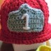 Crochet BABY Fireman Helmet - Crochet Baby Firefighter Helmet - Custom Made to Order