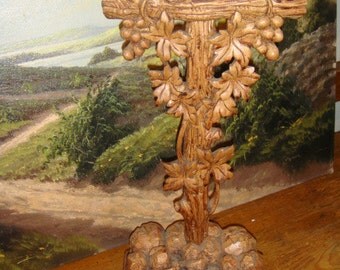 Wood Carved Black Forest Crucifix Cross