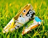 Owls on Cream Baby Loafers