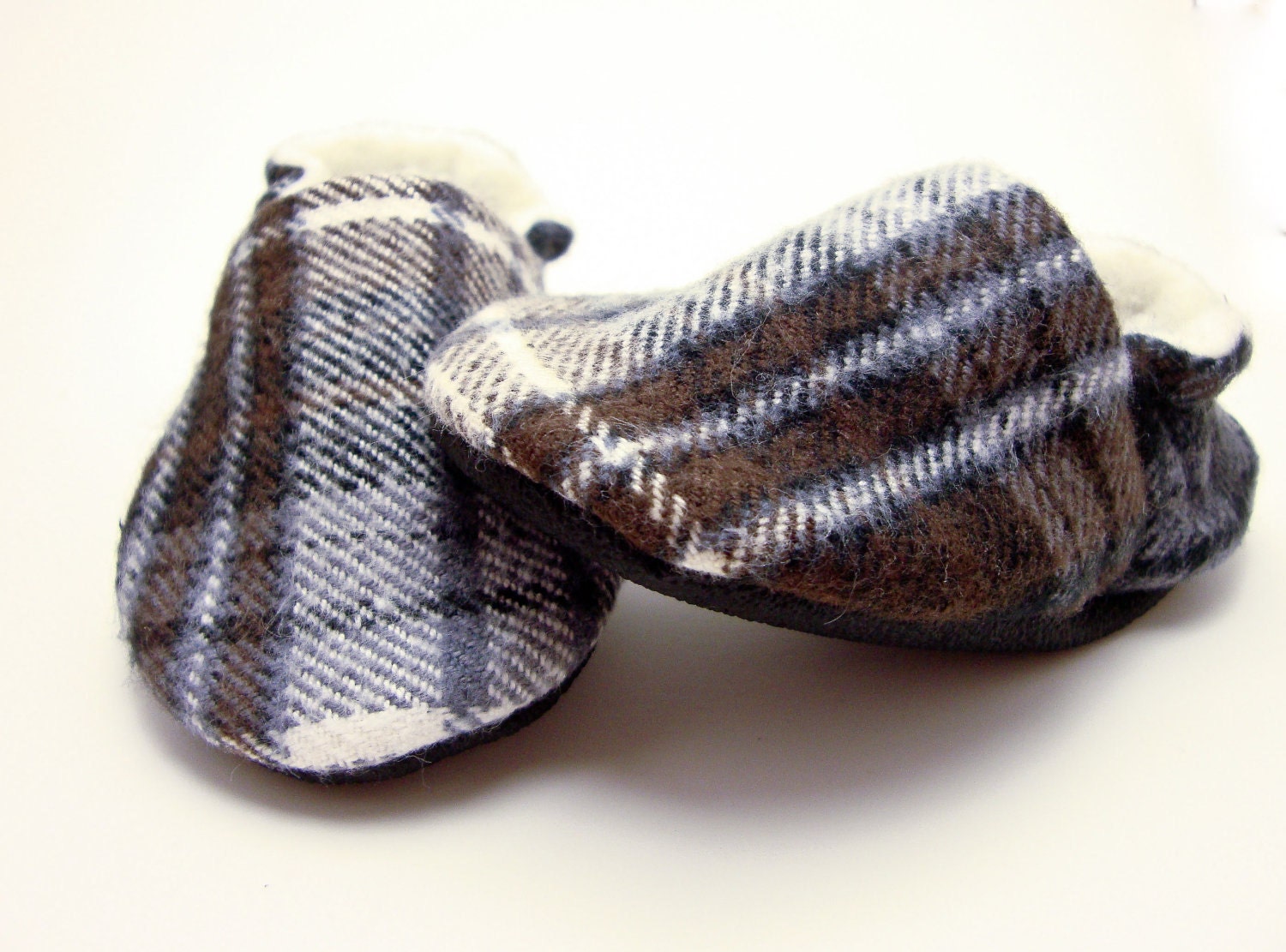 Plaid Boy Baby Shoes