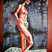 Figure Painting. Watercolor on Paper. 8"' x 11". Nude. Original. Female.
