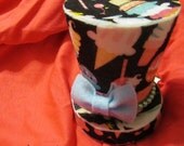 Retro Style Ice Cream Mini Top Hat with Bow and Beads