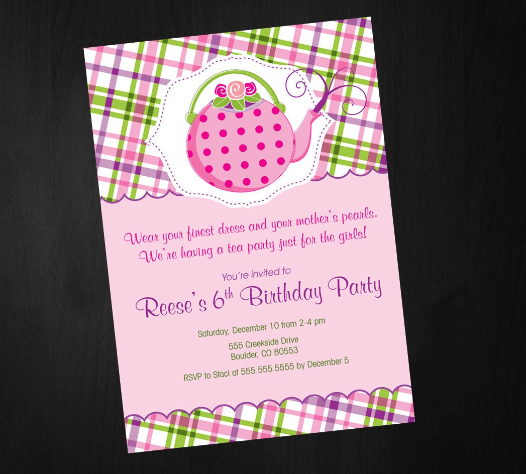 Tea Party Invitation Il_570xn