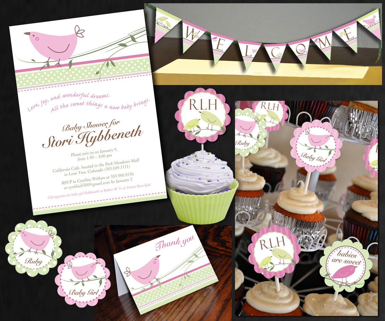 Bird Theme Baby Shower Collection Matches Pottery Barn Kids Penelope Nursery Bedding Il_570xn