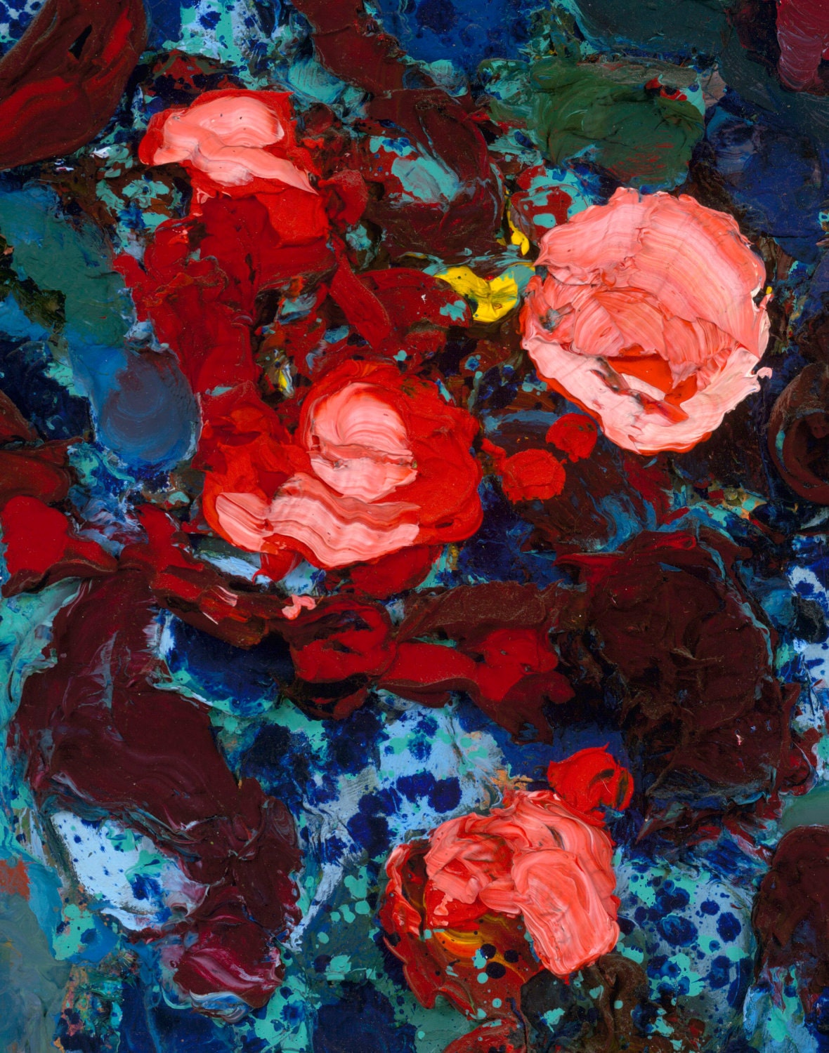 Blooming Sunset Detail Giclee Fine Art Print by Tracey Chikos 11" x 14"