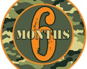 PRINTABLE Camo Month-to-Month Transfer/Sticker Designs