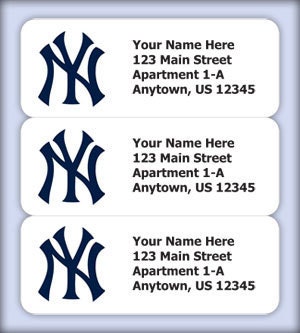 150 New York Yankees Logo Return Address Labels - 2.625" x 1" Il_170x135