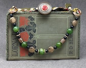 Vintage Book Beaded Handle Purse, Lorna Doone, circa 1889