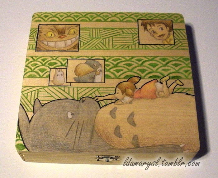 Totoro Wooden Box (Made to Order)