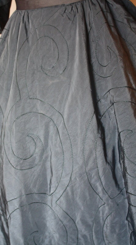 40s Dress 1940s Full Skirt Formal Dress