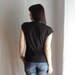 Black tshirt short sleeved - lace tshirt jersey top womens blouse