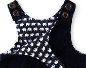 Smart blue dress handmade corduroy toddler clothing childrens fun play clothes baby girl elephant print chunky pinafore skirt