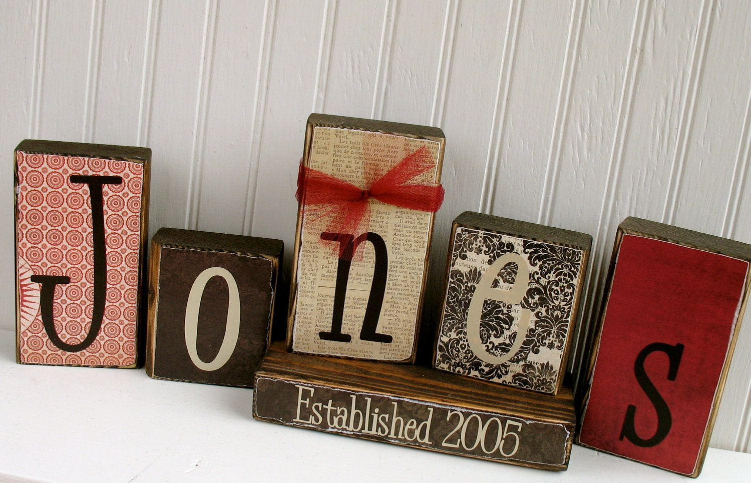 Customized Family Name Blocks