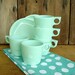 Vintage Green Melmac Dishes Set Cups Mugs Saucers Set Mint Green Melamine Plastic Dallas Ware Boonton Ware