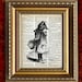 SLY FOX Vintage Art Print 8x10 recycled upcycled Antique 1885 Book Page or 1897 Dictionary Page