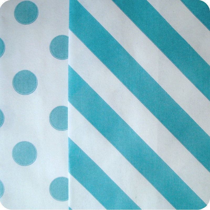 20 Blue Bag Duo - Blue Stripe - Blue Dot Il_570xn