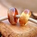 Lampwork glass large hole beads - handmade, SRA - European Charm beads