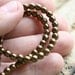 Bronze luster czech glass beads - round spacers, druk, small - 4mm - approx.70Pc - 0316
