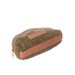 Vintage Bass Make up Case / Small Travel Bag Olive Green Suede