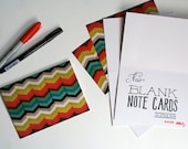 Chevron Pattern Blank Note Cards