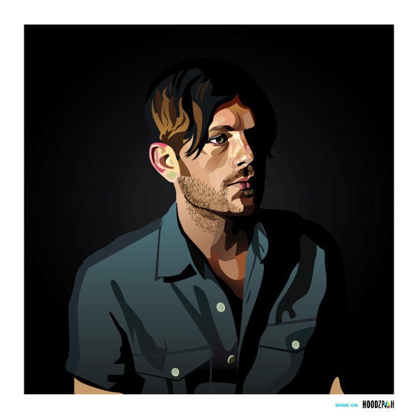 Caleb Followill Kings of Leon Graphic Illustration Art Print